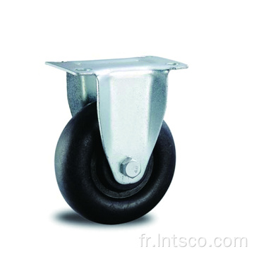Roulettes rigides en nylon noir à haute température de 4 pouces